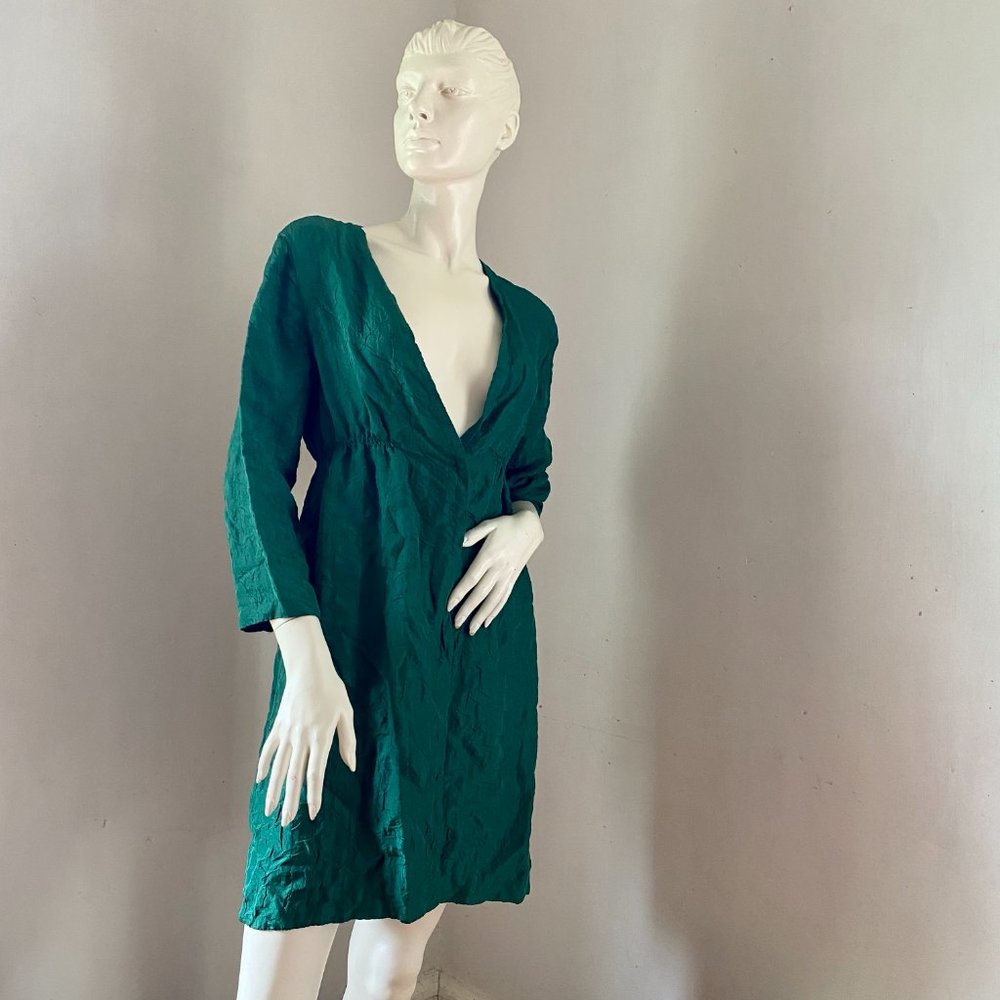 Emerald Green Dress Tunic Top Duster